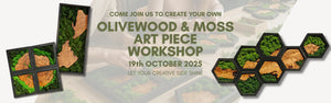 Preparing for This Sunday’s Olive wood and Moss Artistry Workshop