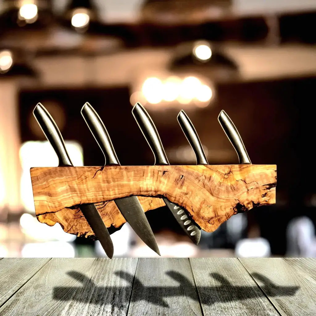 Live-Edge Slot Knife Holder